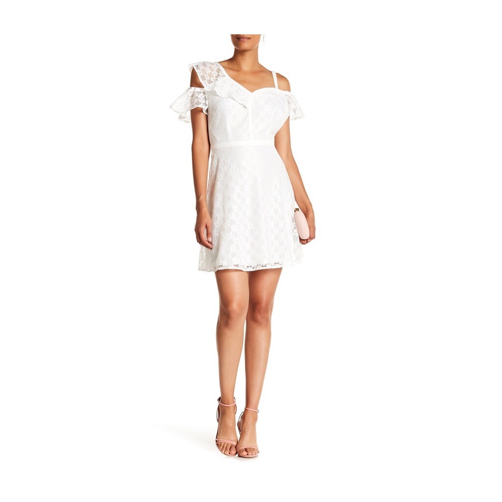 Guess White Lace Mini Dress